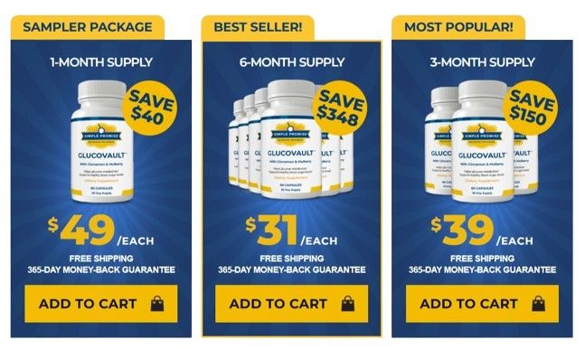 Glucovault pricing details
